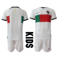 Portugal Udebane Trøje Børn VM 2022 Kortærmet (+ Korte bukser)